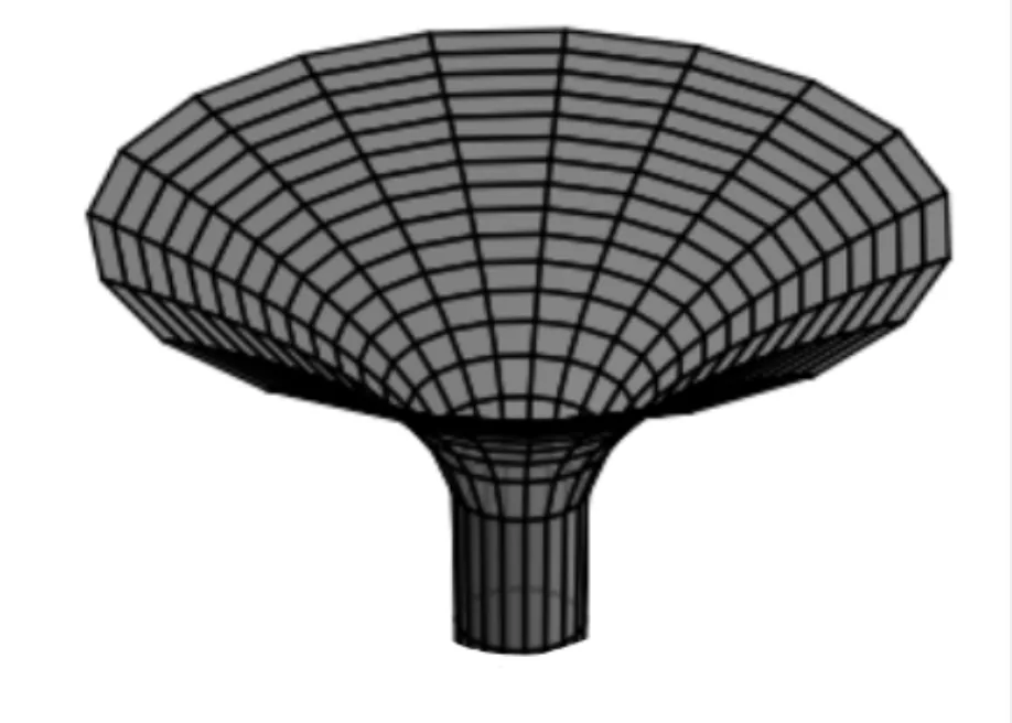Funnel-shaped embedding diagram of a Schwarzschild black hole’s curved space